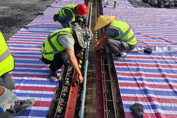 橋梁伸縮縫高強韌快速修補技術