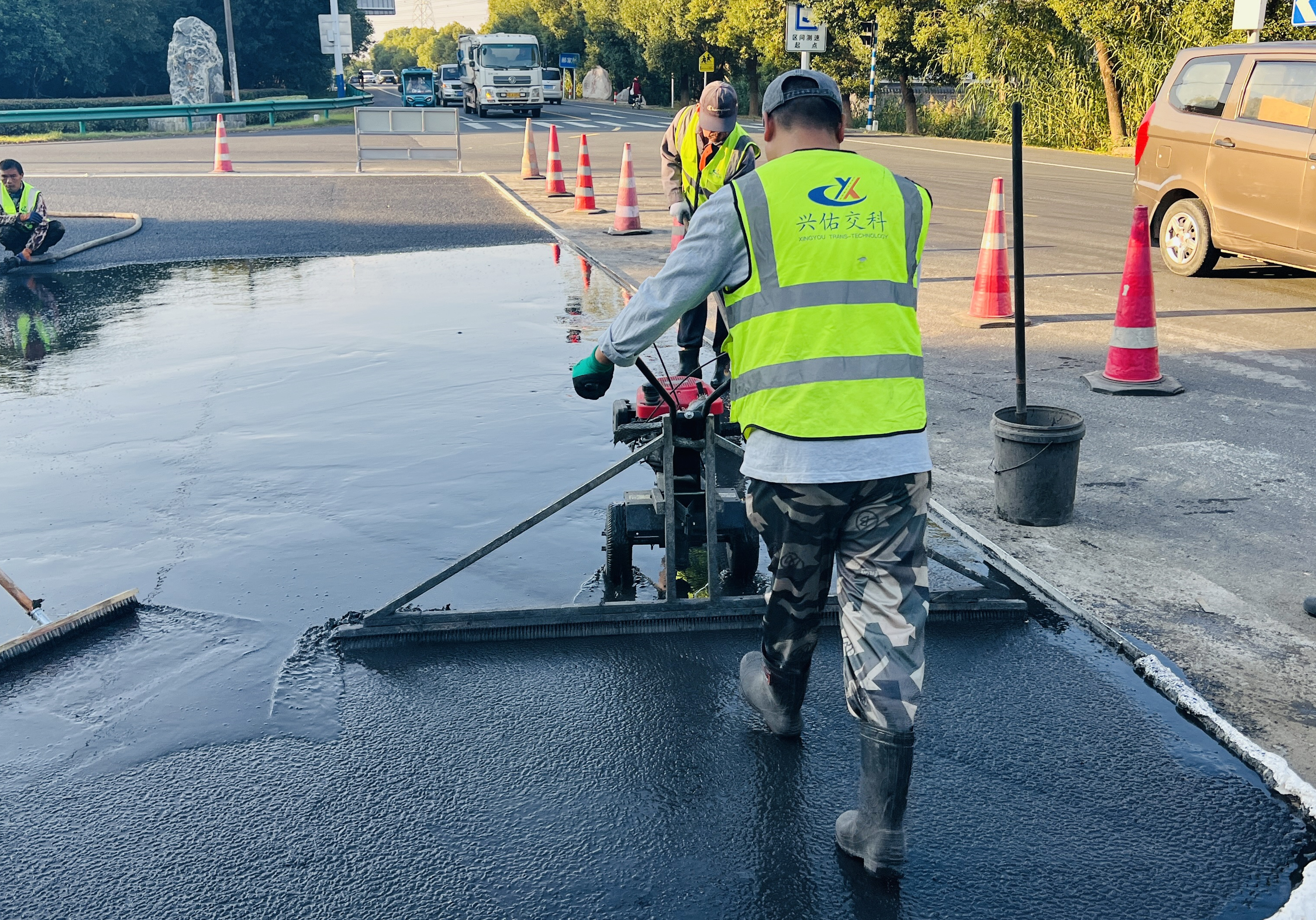 GCA灌漿復合抗車轍路面